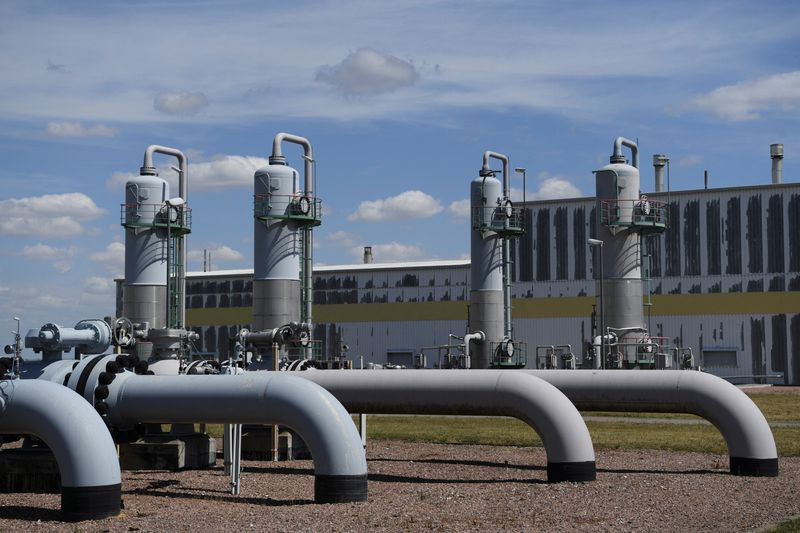 &copy; Reuters. Installation de stockage de gaz de la société VNG AG à Bad Lauchstaedt, Allemagne. /Photo prise le 28 juillet 2022/REUTERS/Annegret Hilse
