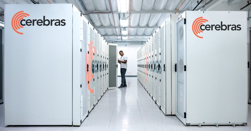 &copy; Reuters. Startup Cerebras System's new AI supercomputer Andromeda is seen at a data center in Santa Clara, California, U.S. October 2022.  Rebecca Lewington/Cerebras Systems/Handout via REUTERS  