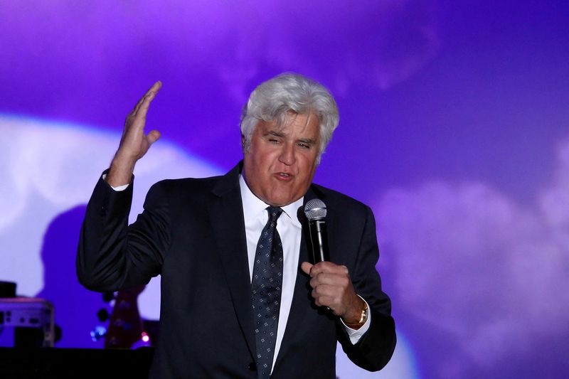Comedian Jay Leno suffers burns in car fire in his L.A. garage