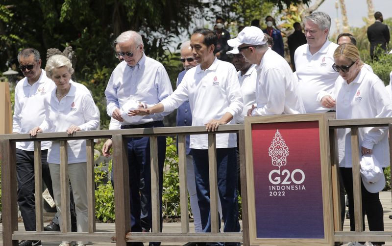 © Reuters. Líderes se reúnem durante Cúpula do G20 em Denpasar, Indonésia
16/11/2022
MAST IRHAM /Pool via REUTERS