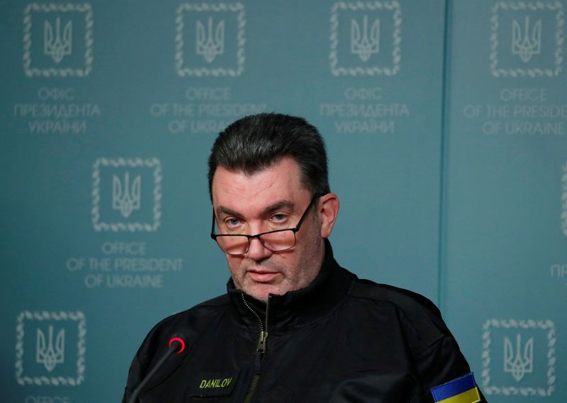 &copy; Reuters. Photo d'Oleksi Danilov, secrétaire général du Conseil national de sécurité et de défense de l'Ukraine. /Photo prise le 7 novembre 2022 à Kyiv, Ukraine/REUTERS/Murad Sezer