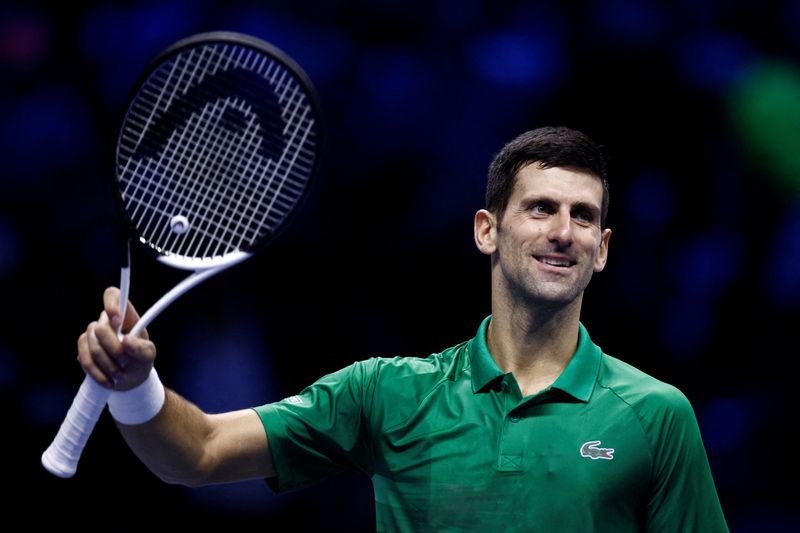 &copy; Reuters. Djokovic no ATP Finals de Turim
 16/11/2022  REUTERS/Guglielmo Mangiapane