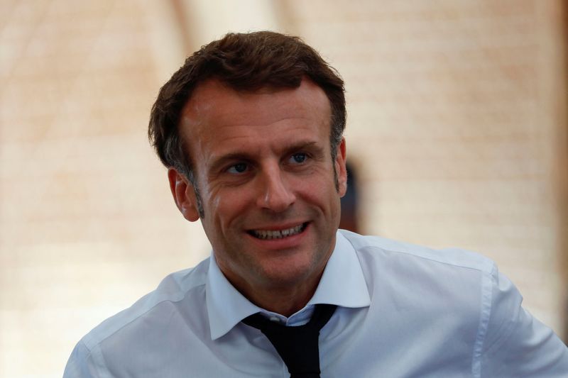 &copy; Reuters. Le président français Emmanuel Macron lors du sommet des dirigeants du G20 à Nusa Dua, Bali, Indonésie. /Photo prise le 15 novembre 2022/REUTERS/Ajeng Dinar Ulfiana/Pool