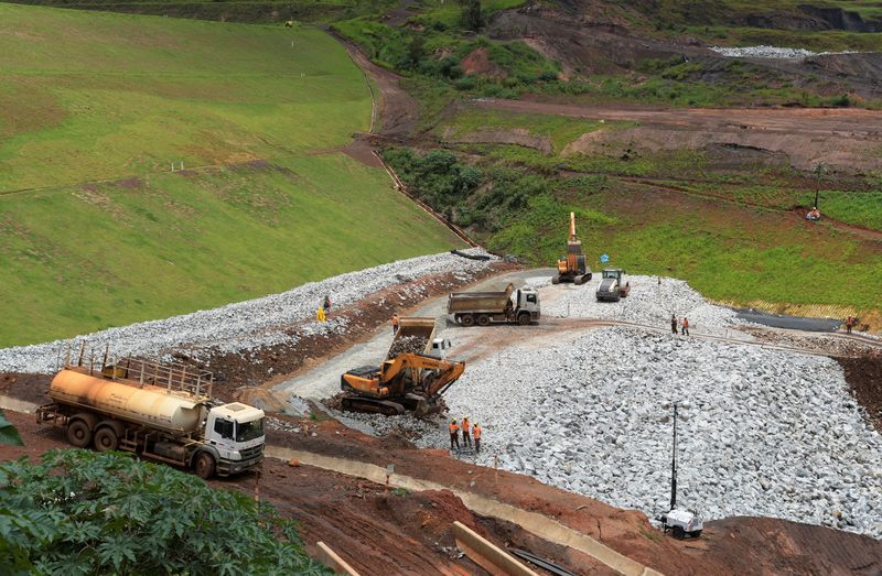 &copy; Reuters. Vista da barragem de rejeitos da Vale em Brumadinho em 2019, que se rompeu em janeiro daquele ano. REUTERS/Washington Alves