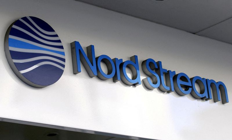 &copy; Reuters. Le logo de Nord Stream au siège de Nord Stream AG à Zoug, en Suisse. /Photo prise le 1er mars 2022/REUTERS/Arnd Wiegmann 