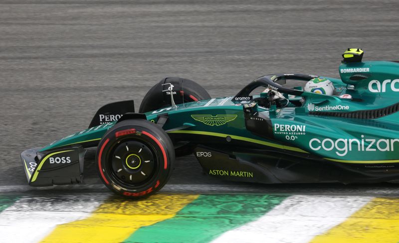 © Reuters. Sebastian Vettel, da Aston Martin, durante GP do Brasil
13/11/2022
REUTERS/Ricardo Moraes