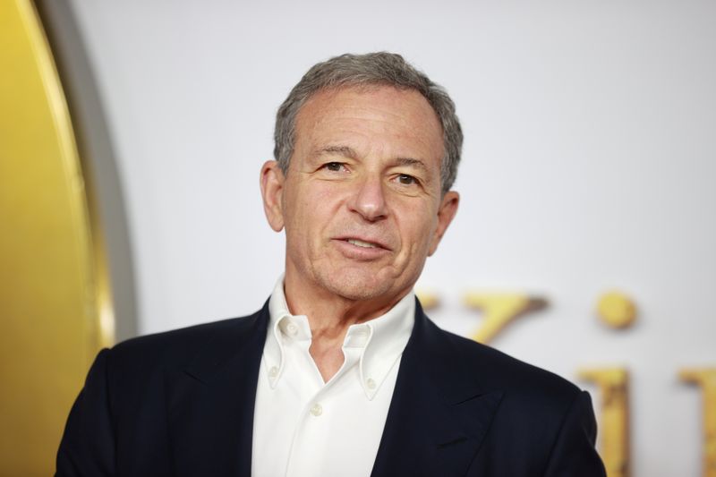 © Reuters. FILE PHOTO: Executive Chairman of the Walt Disney Company, Bob Iger arrives at the world premiere for the film 'The King's Man' at Leicester Square in London, Britain December 6, 2021. REUTERS/Hannah McKay