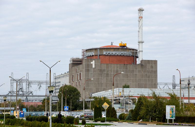 &copy; Reuters. منظر عام لمحطة زابوريجيا للطاقة النووية في منطقة زابوريجيا الأوكرانية التي تسيطر عليها روسيا يوم 14 أكتوبر تشرين الأول 2022. تصوير: ألكسندر إي