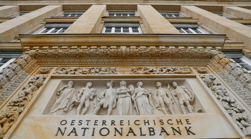 &copy; Reuters. FILE PHOTO: Austrian National Bank Oesterreichische National Bank (OeNB) headquarters is pictured in Vienna, Austria March 28, 2019.   REUTERS/Leonhard Foeger