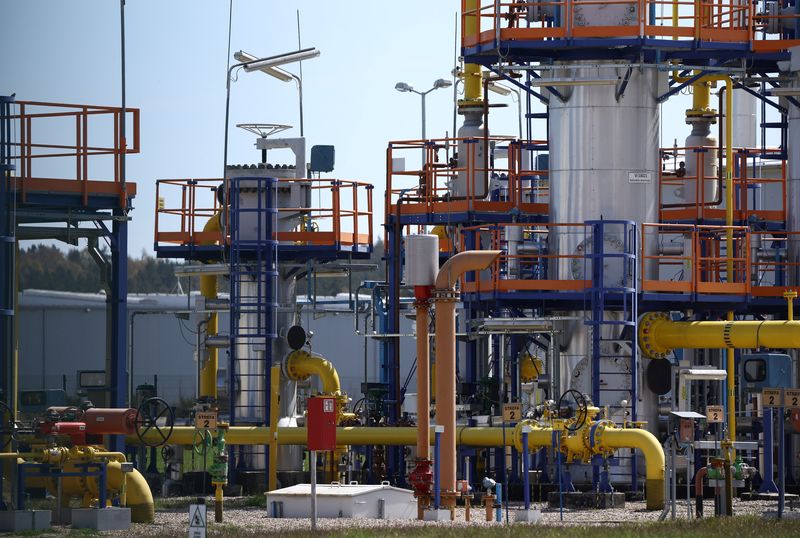 &copy; Reuters. Gas installation is pictured at the Cavern Underground Gas Storage (CUGS) Kosakowo facility, near Debogorze, Poland April, 30. 2022. Picture taken April 30, 2022. REUTERS/Kacper Pempel