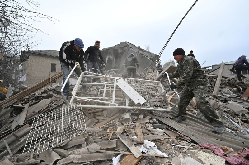 &copy; Reuters. Ataque russo a hospital em Vilniansk
 23/11/2022   REUTERS/Stringer