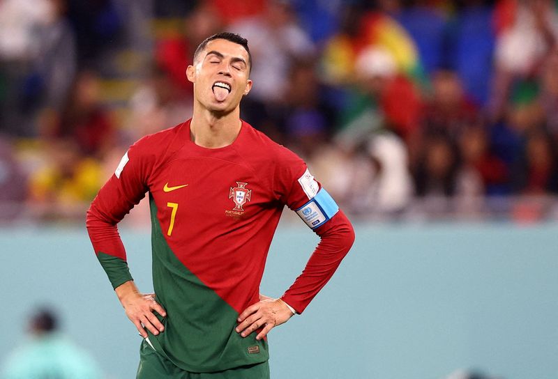 &copy; Reuters. Cristiano Ronaldo em partida Portugal x Gana na Copa do Mundo
24/11/2022
REUTERS/Hannah Mckay