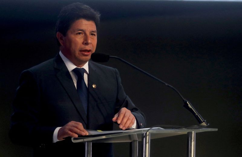 &copy; Reuters. Le président péruvien Pedro Castillo à Lima, Pérou. /Photo prise le 10 novembre 2022/REUTERS/Sebastian Castaneda