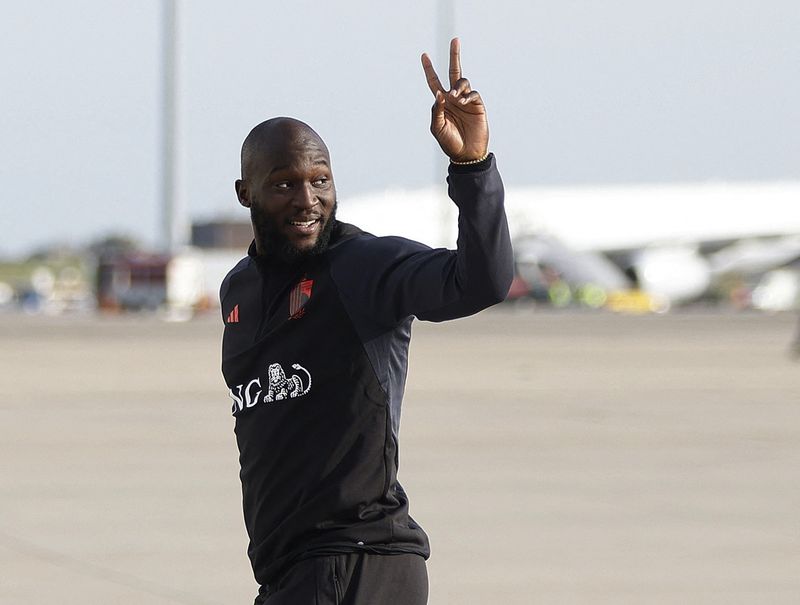 &copy; Reuters. Atacante da seleção da Bélgica Romelu Lukaku em Bruxelas durante partida para a Copa do Mundo do Catar
15/11/2022 REUTERS/Johanna Geron