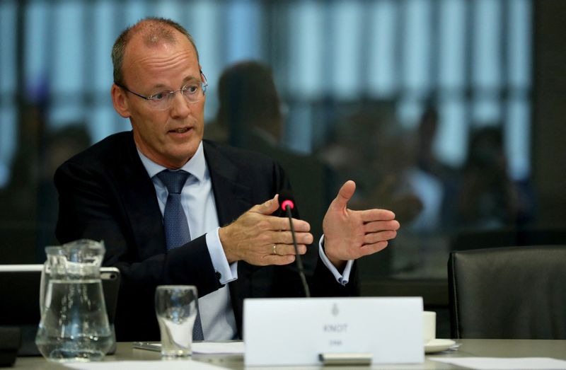 &copy; Reuters. Klaas Knot, membre du directoire de la BCE, apparaît lors d'une audition parlementaire néerlandaise à La Haye. /Photo d'archives prise le 23 septembre 2019 REUTERS/Eva Plevier