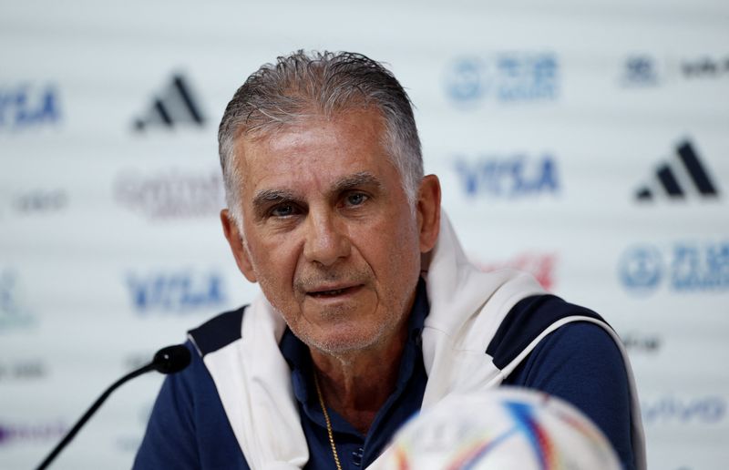 &copy; Reuters. Técnico do Irã Carlos Queiroz
 28/11/2022     REUTERS/John Sibley