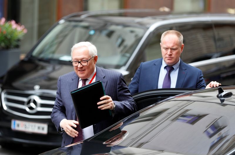 &copy; Reuters. FILE PHOTO: Russian Deputy Foreign Minister Sergei Ryabkov arrives for a meeting with  a U.S. special envoy in Vienna, Austria June 22, 2020. REUTERS/Leonhard Foeger/File Photo