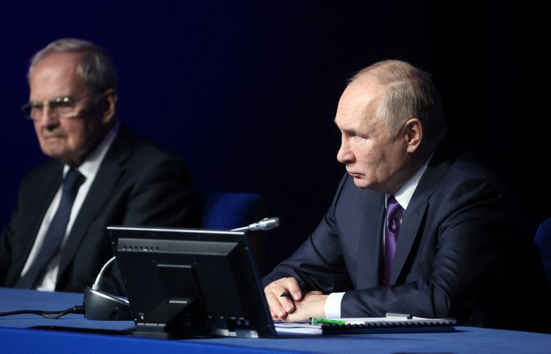 &copy; Reuters. Il presidente russo Vladimir Putin a Mosca. Sputnik/Mikhail Metzel/Pool via REUTERS .