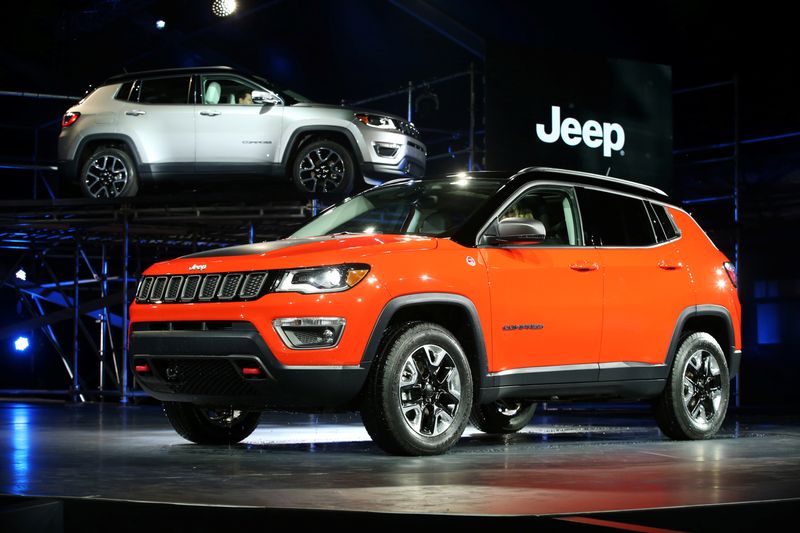 &copy; Reuters. The 2017 Jeep Compass is unveiled in Los Angeles, California, U.S. November 17, 2016. REUTERS/Lucy Nicholson
