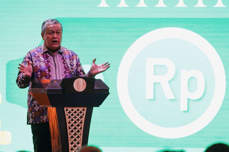 &copy; Reuters. Governor of Bank Indonesia Perry Warjiyo speaks during the annual meeting of Indonesia's central bank with its financial stakeholders in Jakarta, Indonesia, November 30, 2022. REUTERS/Willy Kurniawan