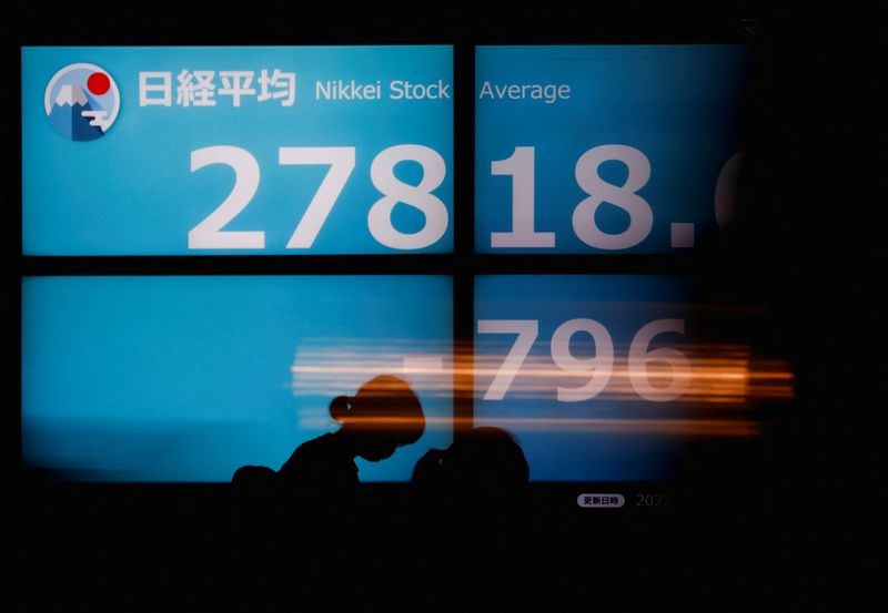 © Reuters. Painel em Tóquio mostra cotações de ações
14/09/2022
REUTERS/Issei Kato