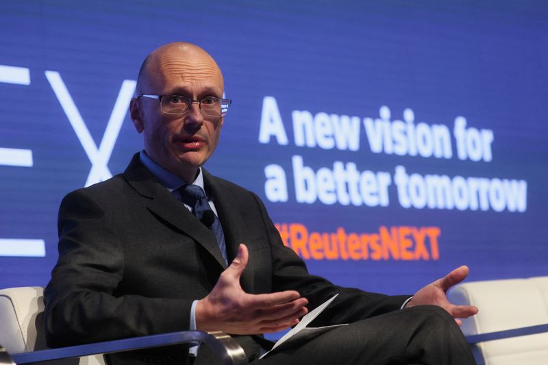 &copy; Reuters. Chief Medical Officer of Moderna Paul Burton attends the Reuters NEXT Newsmaker event in New York City, U.S., November 30, 2022. REUTERS/Brendan McDermid