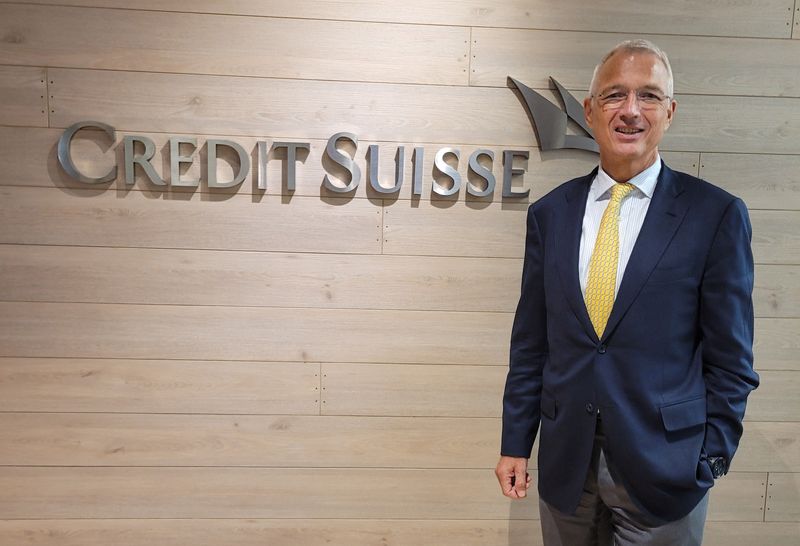 &copy; Reuters. FILE PHOTO: Axel Lehmann, chairman of Swiss bank Credit Suisse, poses for a portrait at the lender's office in Singapore, August 30, 2022. REUTERS/Anshuman Daga