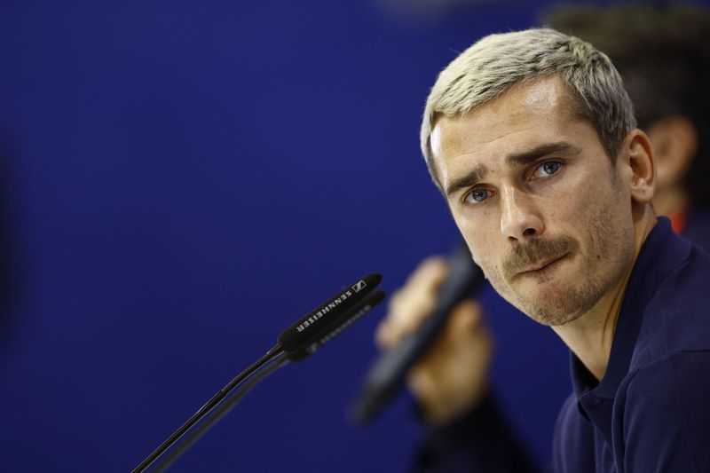 &copy; Reuters. Dicr 2, 2022 
Foto del viernes del delantero de Francia Antoine Griezmann en rueda de prensa 
REUTERS/Stephane Mahe