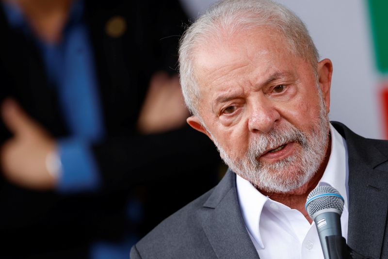 © Reuters. Brazilian President-elect Luiz Inacio Lula da Silva attends a news conference at the transition government building in Brasilia, Brazil December 2, 2022. REUTERS/Adriano Machado