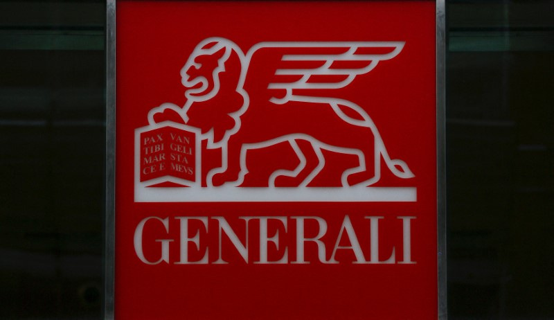 &copy; Reuters. Il logo Generali a Roma. REUTERS/Alessandro Bianchi