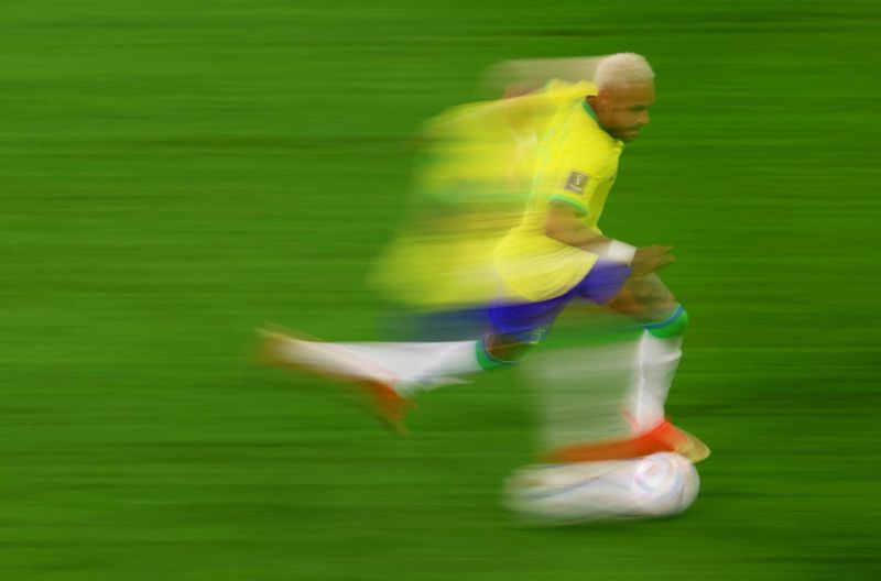 &copy; Reuters. Neymar durante partida Brasil x Coreia do Sul na Copa do Mundo
05/12/2022
REUTERS/Pedro Nunes