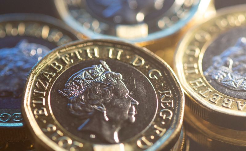 © Reuters. FILE PHOTO: British pound coins are seen in this illustration taken, November 9, 2021. REUTERS/Dado Ruvic/Illustration/File Photo
