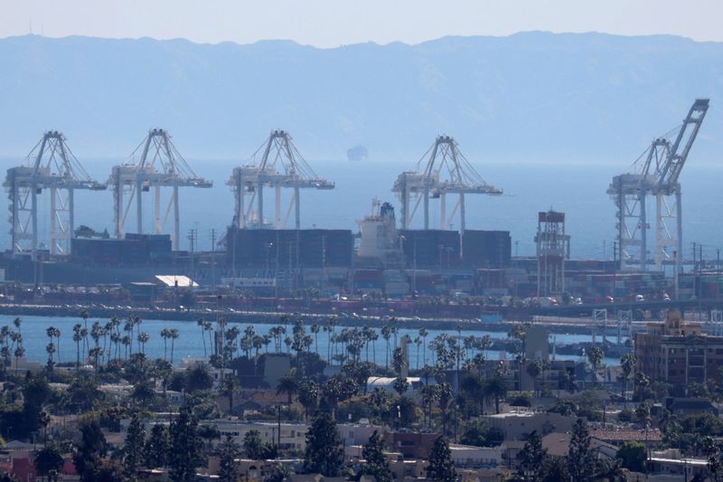 &copy; Reuters. FILE PHOTO: The port of Long Beach is shown in Long Beach, California, U.S., March 8, 2022. REUTERS/Mike Blake/File Photo