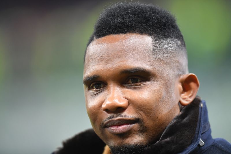 &copy; Reuters. Ex-jogador Samuel Eto'o
 4/3/2022   REUTERS/Daniele Mascolo