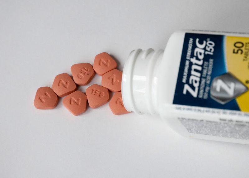 &copy; Reuters. Photo d'illustration de pilules Zantac pour les brûlures d'estomac. /Photo d'archives/REUTERS/Brendan McDermid