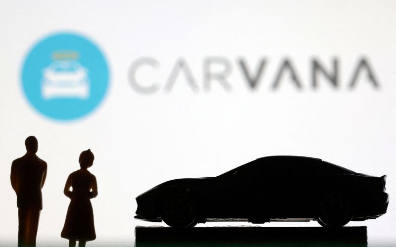 &copy; Reuters. FILE PHOTO: Carvana logo is seen in this illustration taken June 27, 2022. REUTERS/Dado Ruvic/Illustration