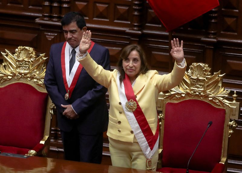 Dina Boluarte, Peru's first female president, pledges to heal nation's wounds