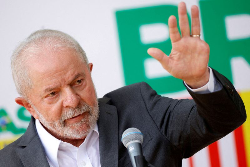 © Reuters. FILE PHOTO: Brazilian President-elect Luiz Inacio Lula da Silva attends a news conference at the transition government building in Brasilia, Brazil December 2, 2022. REUTERS/Adriano Machado/File Photo/File Photo