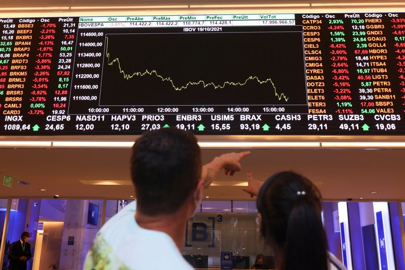 &copy; Reuters. Bolsa de Valores B3 do Brasil em São Paulo, Brasil
19/10/2021
REUTERS/Amanda Perobelli