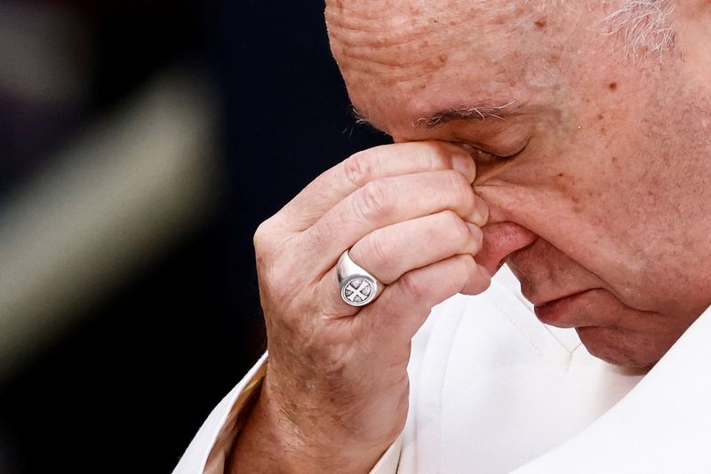 &copy; Reuters. Papa Franciso durante oração no centro de Roma
08/12/2022
REUTERS/Yara Nardi  