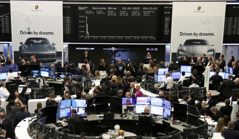 &copy; Reuters. Bolsa de Valores de Frankfurt, Alemanha
29/09/2022
REUTERS/Staff