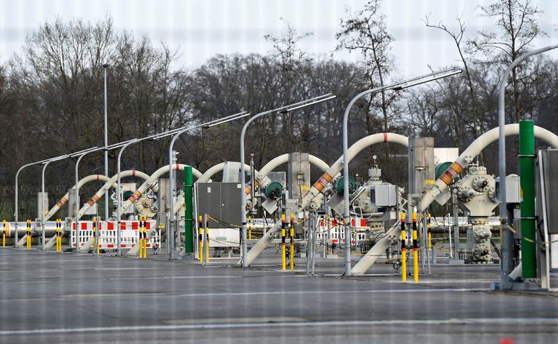 &copy; Reuters. Le dépôt de gaz naturel d'Astora à Rehden, en Allemagne. /Photo d'archives/REUTERS/Fabian Bimmer