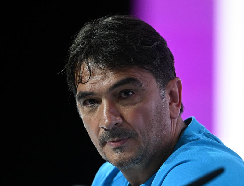 &copy; Reuters. Técnico da seleção da Croácia, Zlatko Dalic, durante entrevista coletiva na Copa do Mundo do Catar
12/12/2022 REUTERS/Dylan Martinez