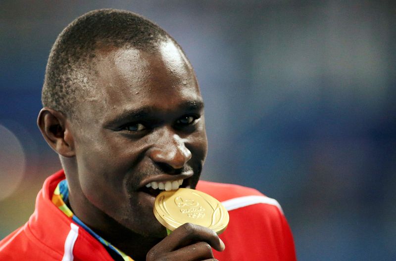 &copy; Reuters. العداء الكيني ديفيد روديشا البطل الأولمبي مرتين - صورة من أرشيف رويترز تستخدم في الأغراض التحريرية فقط ومحظور استخدامها في أغراض دعائية أو 