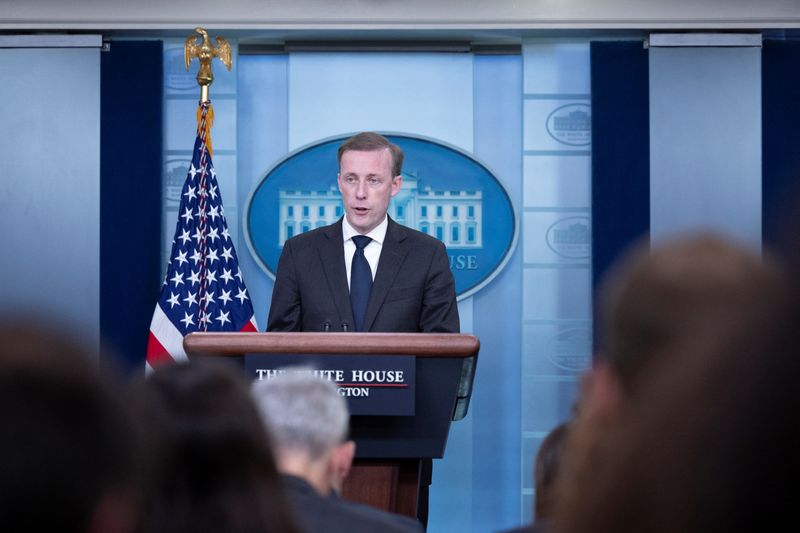 &copy; Reuters. جيك سوليفان مستشار الأمن القومي بالبيت الأبيض يتحدث في واشنطن يوم العاشر من نوفمبر تشرين الثاني 2022. تصوير: توم برينر - رويترز. 