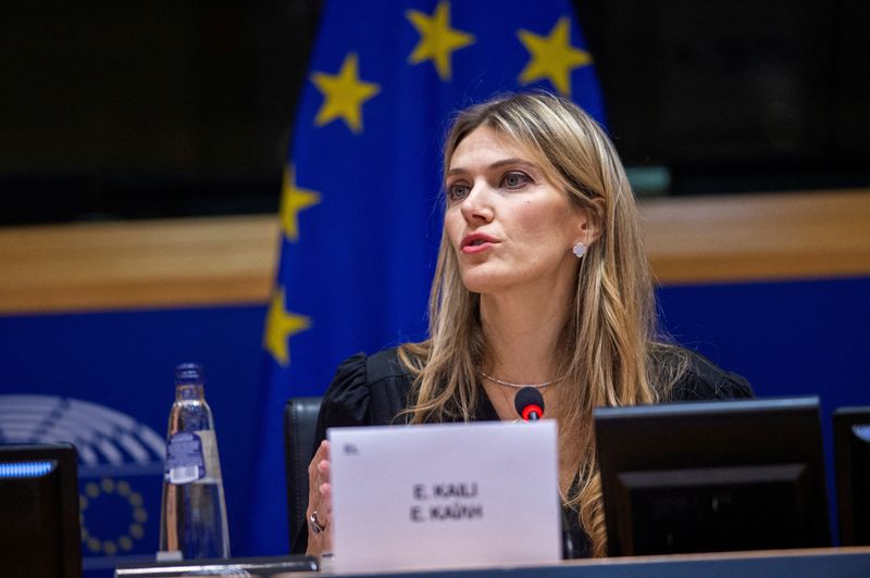 © Reuters. نائبة رئيس البرلمان الأوروبي إيفا كايلي تتحدث في البرلمان الأوروبي في بروكسل ببلجيكا بتاريخ السابع من ديسمبر كانون الأول 2022. صورة لرويترز من طرف ثالث. (يحظر بيع الصورة أو إعادة وضعها في أرشيف).