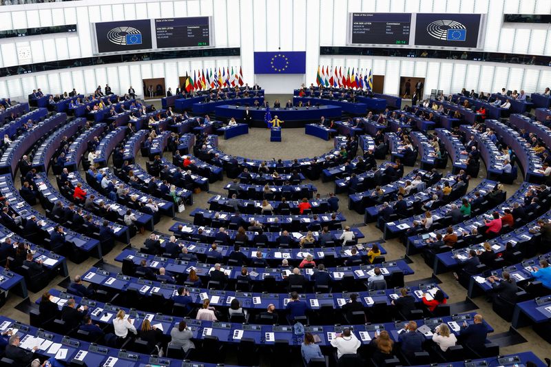 &copy; Reuters. Panoramica del Parlamento europeo a Strasburgo. REUTERS/Yves Herman