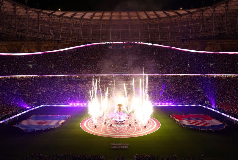 &copy; Reuters. Dic  13, 2022 
Foto del martes del estadio de Lusail antes del choque entre Argentina y Croacia por las semifinales del Mundial 
REUTERS/Hannah Mckay   