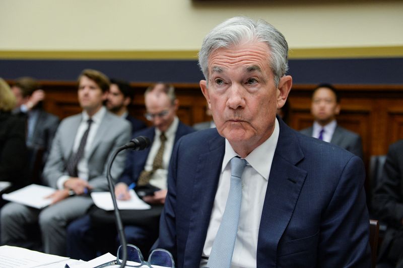 &copy; Reuters. U.S. Federal Reserve Board Chair Jerome Powell testifies before a House Financial Services Committee hearing in Washington, U.S., June 23, 2022. REUTERS/Mary F. Calvert/File Photo