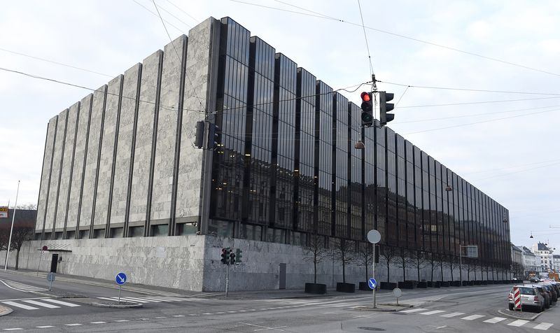 &copy; Reuters. FILE PHOTO: The Danish central bank, also known as Danish Nationalbank, is seen  in Copenhagen, January 22, 2015. REUTERS/Fabian Bimmer